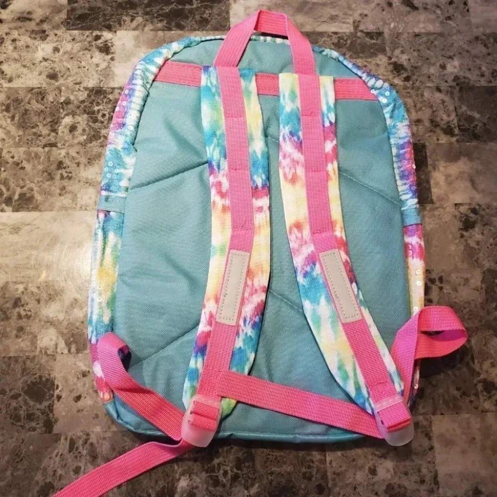 NWT Wonder Nation Girl Tie Dye Sequin Backpack